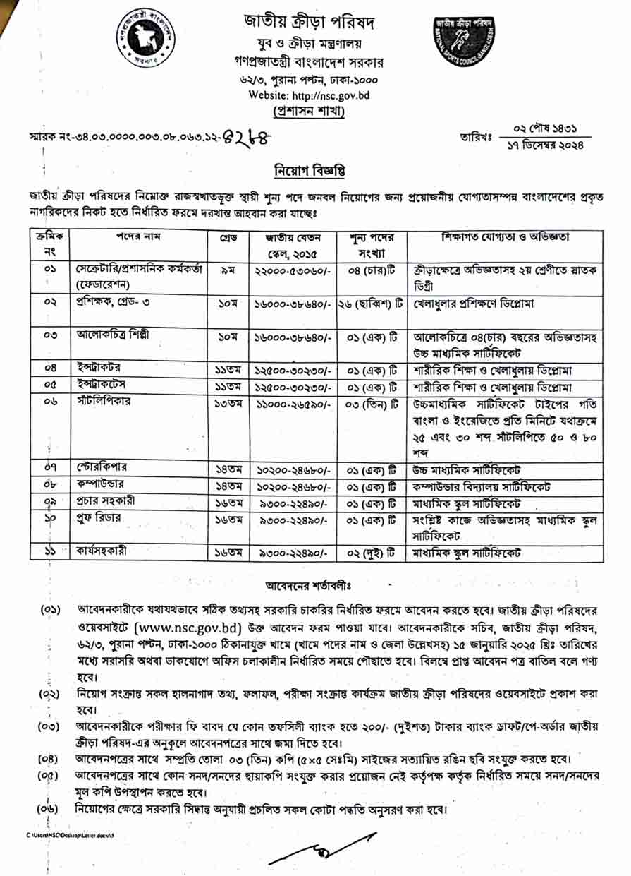 জাতীয়-ক্রীড়া-পরিষদ-নিয়োগ-বিজ্ঞপ্তি-২০২৫-1