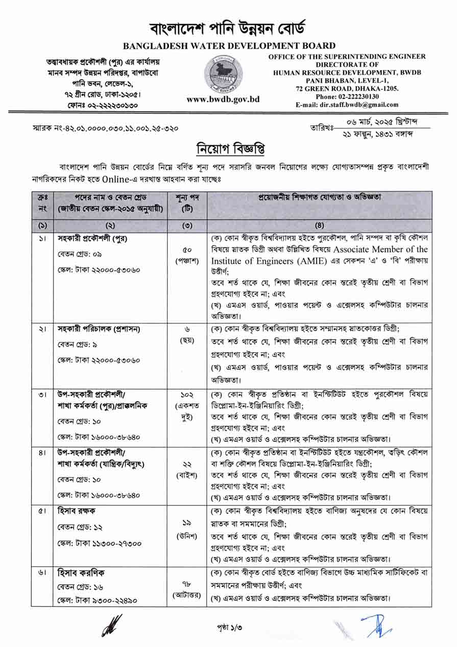 বাংলাদেশ-পানি-উন্নয়ন-বোর্ড-নিয়োগ-বিজ্ঞপ্তি-২০২৫-1